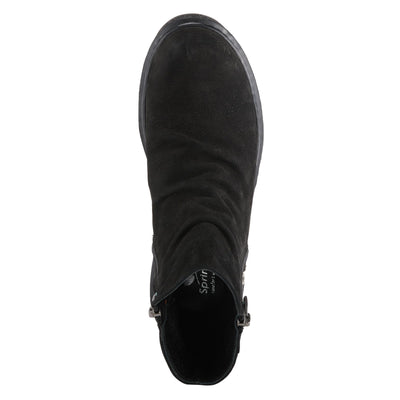 Spring Step Women's Addlyn Nubuck Leather Bootie Black Nubuck EU 40 / US 9
