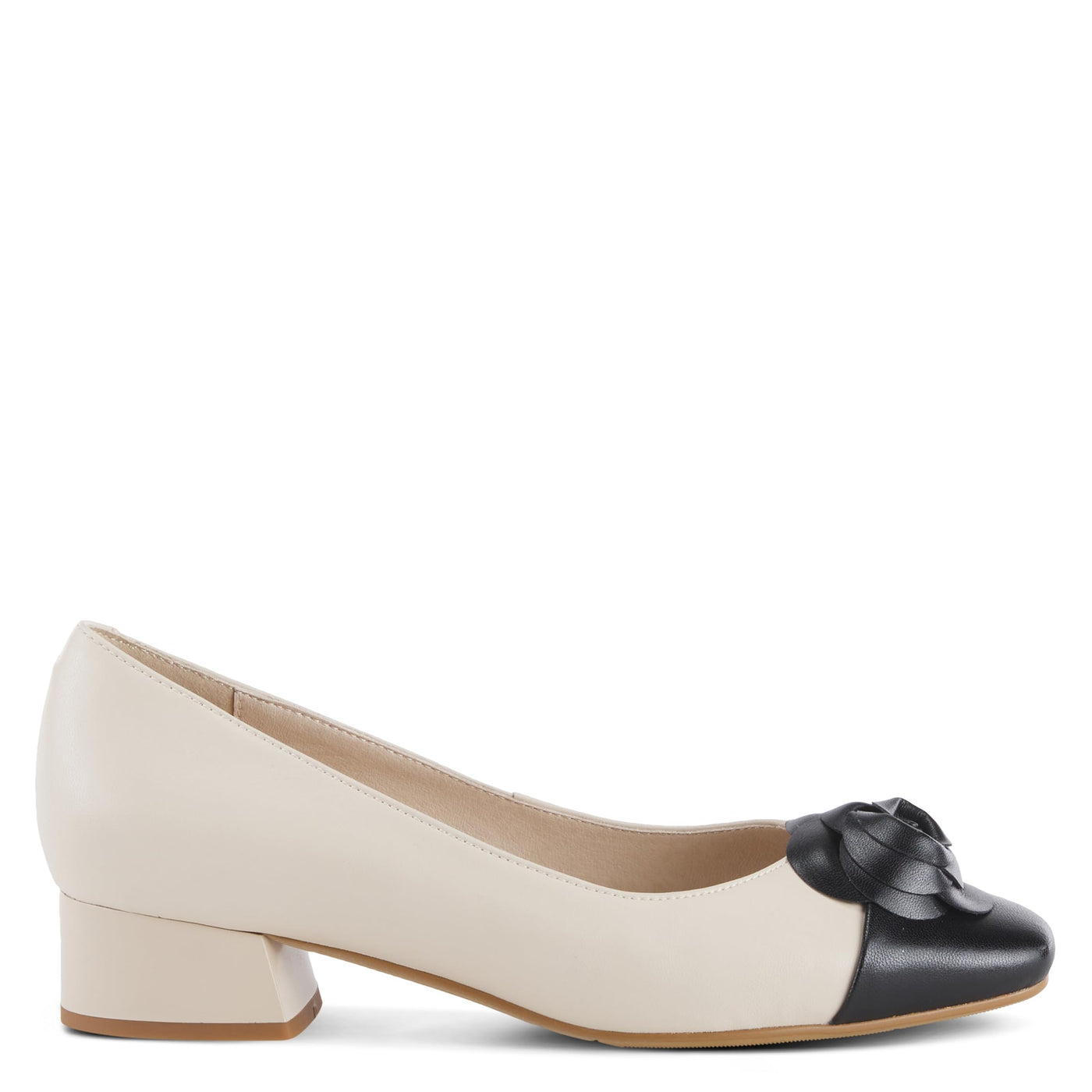 Azura Women's Angelinite Leather Heeled Shoe Beige Multi EU 39 / US 8.5