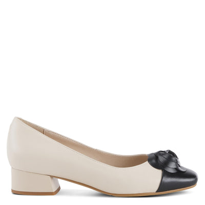 Azura Women's Angelinite Leather Heeled Shoe Beige Multi EU 39 / US 8.5