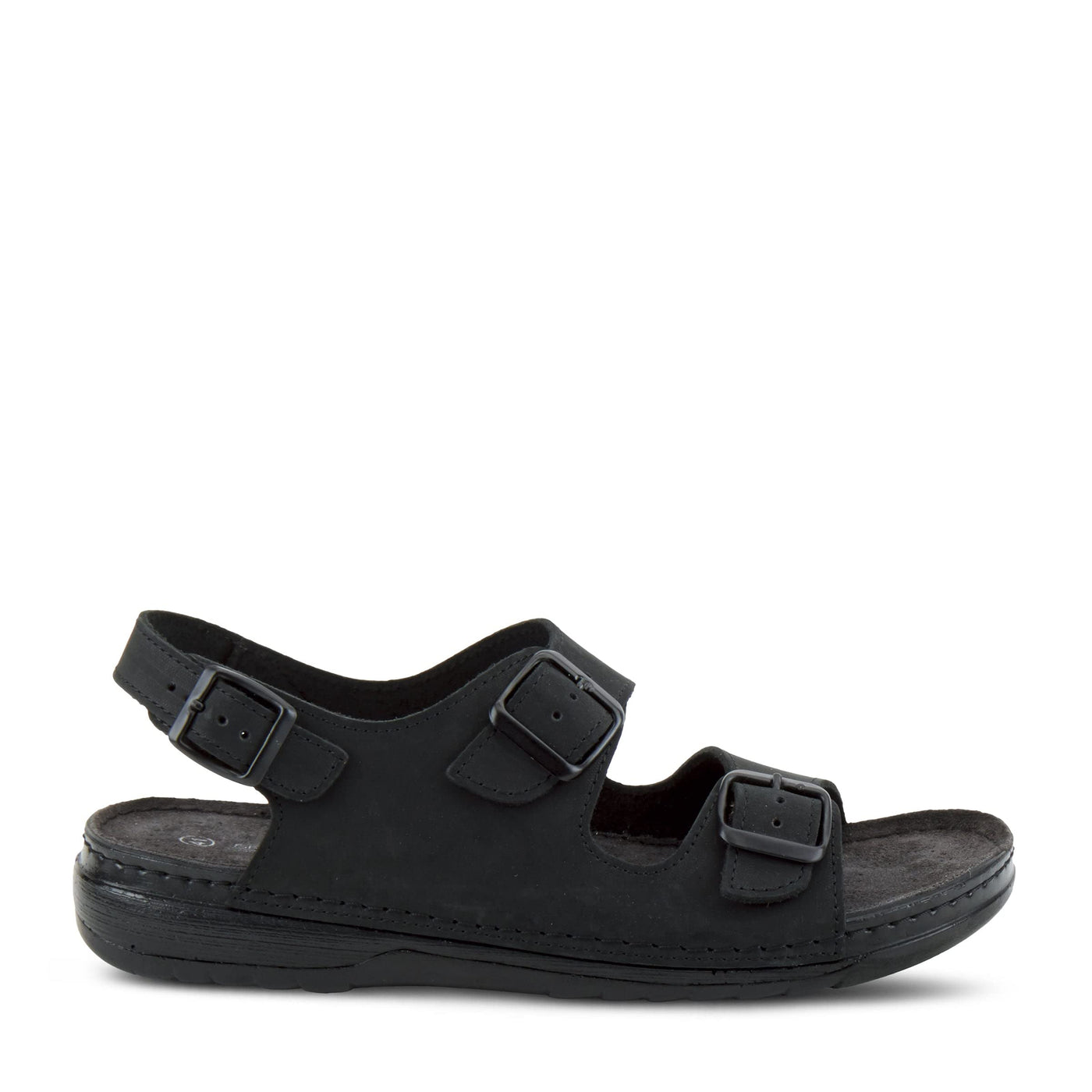 Spring Step Men's Spiro Slingback Shoe Black Nubuck EU 44 / US 10.5-11
