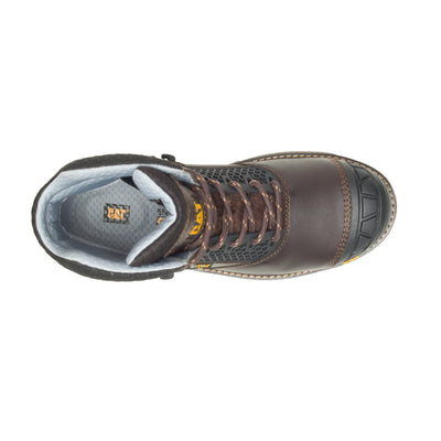 CAT Footwear Men's Excavator Superlite Cool Composite Toe Construction Boot, Dark Brown, 10