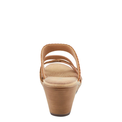 PATRIZIA Women's MAHINA Cross-Strapped Wedge Sandals Brown Multi EU 41 / US 9.5-10
