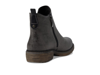 Spring Step Women's Nonia Chelsea-Bootie with Plaid Elastic Stretch - Shock-Absorbing Grey EU 36/5.5-6