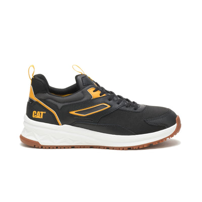 Caterpillar Streamline Runner Carbon Composite Toe Work Shoe Men Black/Cat Yellow