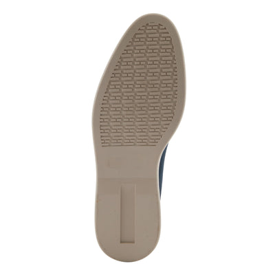 PATRIZIA Women's ISMENE Slip-On Suede Loafers - Almond Toe, Decorative Tassel, Luxurious Comfort Navy Suede EU 42 / US 10.5-11