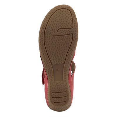 L�Artiste by Spring Step Women's Gloss Mary Jane Flat, Red, 41 EU/9.5-10 M US