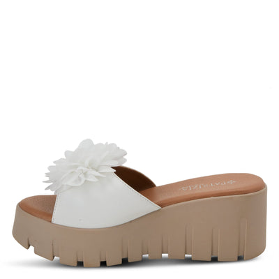 PATRIZIA Women's Mumsie Wedge Sandal White EU 38 / US 7.5-8