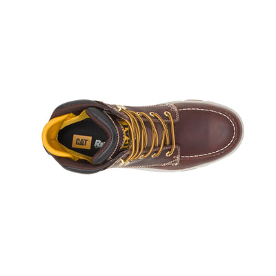 CAT Footwear Impact Waterproof Composite Toe Construction Boot, Mens Friar Brown, 10.5 Wide