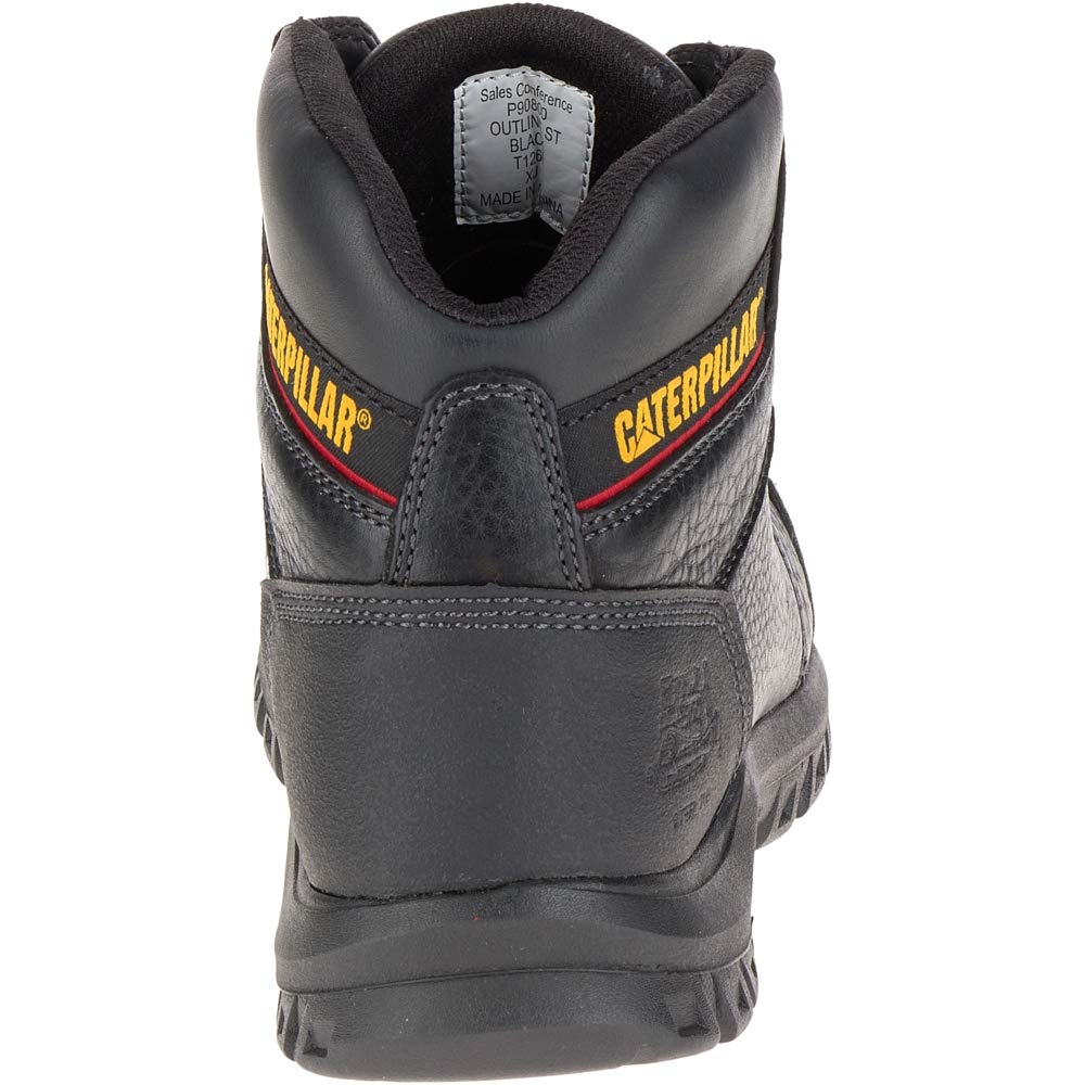 Cat Footwear Men's Outline Steel Toe Construction Boot, Black, 7.5