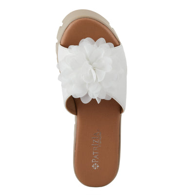 PATRIZIA Women's Mumsie Wedge Sandal White EU 38 / US 7.5-8