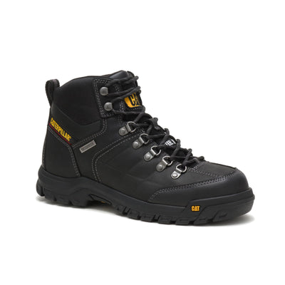 Cat Footwear Men's Threshold Waterproof Steel Toe Work Boot, Black, 9.5