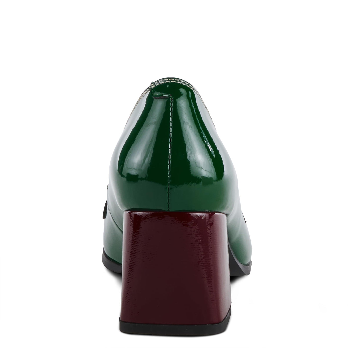 Azura Women's Luzish Leather Heeled Shoe Green Multi Patent EU 37 / US 6.5-7