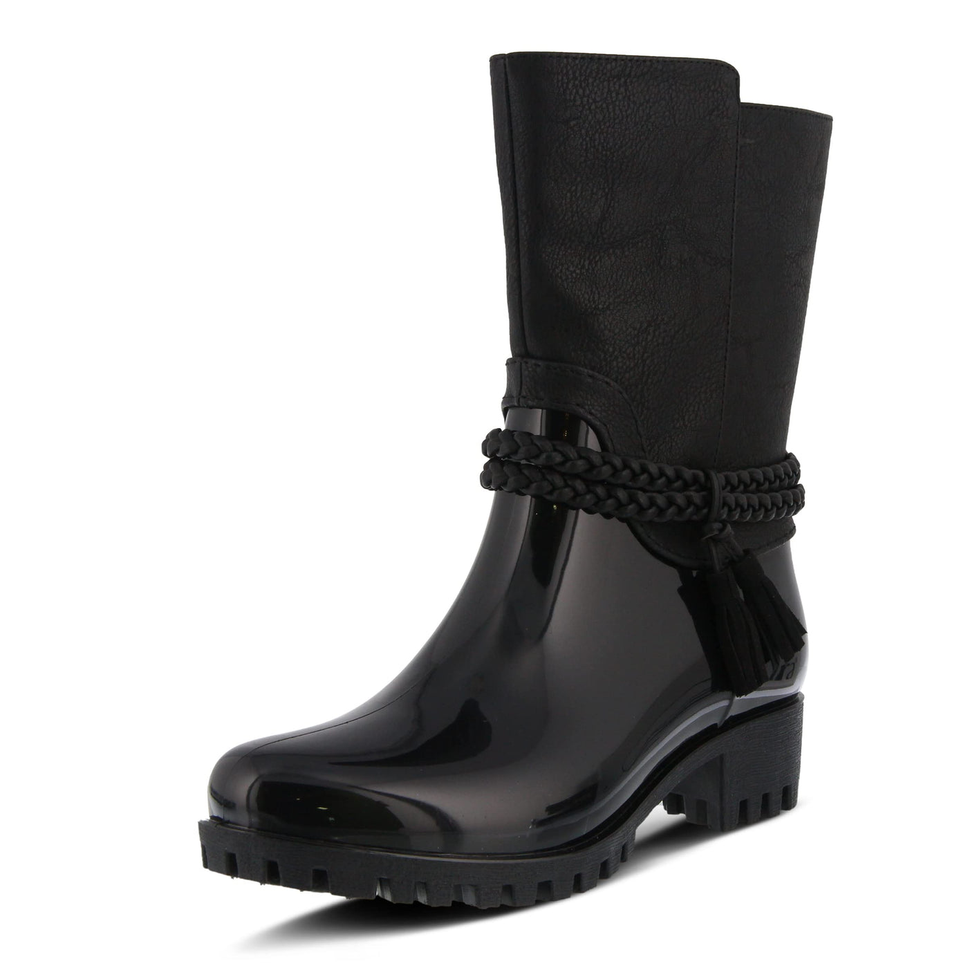 Spring Step Women's Glover Rain Boot, Black, 40 M EU Medium EU (US 9 US)