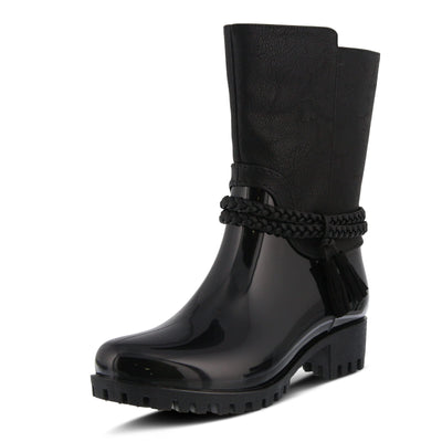 Spring Step Women's Glover Rain Boot, Black, 40 M EU Medium EU (US 9 US)
