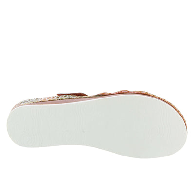 Spring Step L'Artiste Women's Caiman Slide Sandal Camel Multi EU 35 / US 5