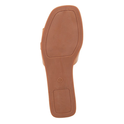 Patrizia Women's Barbee Slide Sandal, Camel, 9