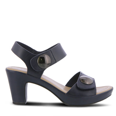 PATRIZIA Spring Step Dade Sandals for Women - Ladies Casual Platform Sandal with Hook and Loop - Slip-On Womens Sandals for Any Event - Navy EU 39 / US 8.5