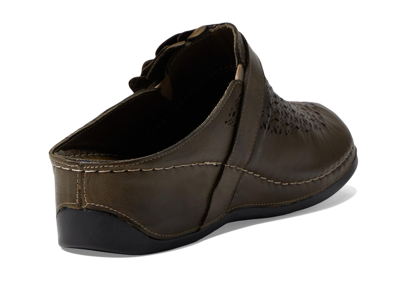 Spring Step Women's Lilybean Leather Clog Olive Green EU 41 / US 9.5-10