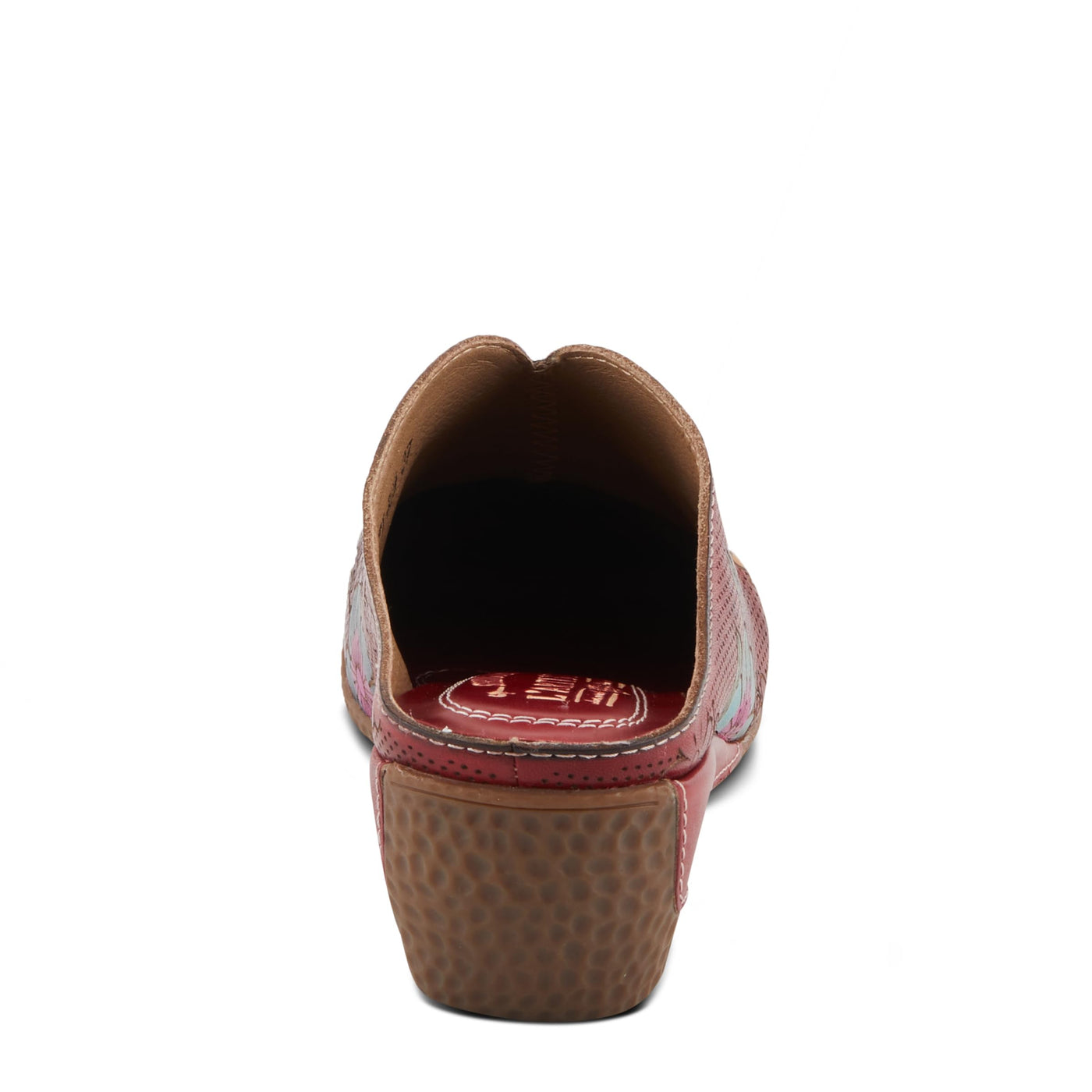 L'Artiste by Spring Step Women's Chienti Clog, Red Multi, 9