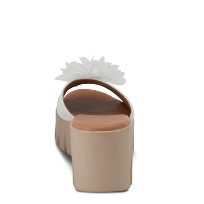 PATRIZIA Women's Mumsie Wedge Sandal White EU 38 / US 7.5-8