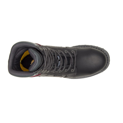 Cat Footwear Women's Echo Waterproof Steel Toe Work Boot, Black, 5