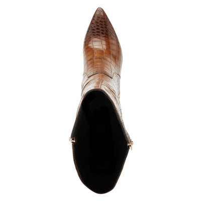 PATRIZIA Women's Wowie Boots Brown Croco EU 37 / US 6.5-7