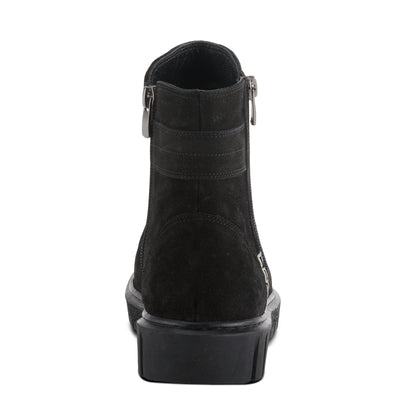 Spring Step Women's Addlyn Nubuck Leather Bootie Black Nubuck EU 40 / US 9
