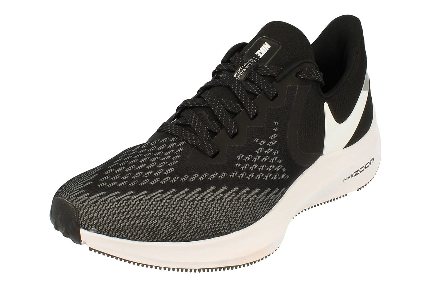 Nike Zoom Winflo Mens Running Trainers AQ7497 Sneakers Shoes (UK 7.5 US 8.5 EU 42, Black White Dark Grey 001)