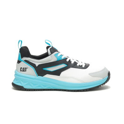 Caterpillar Streamline Runner Carbon Composite Toe Work Shoe Men Bright White/Blue