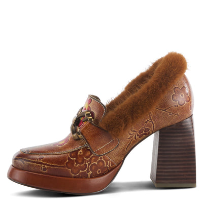 Spring Step L'Artiste Women's Tancy Leather Heel Camel Multi EU 37 / US 6.5-7