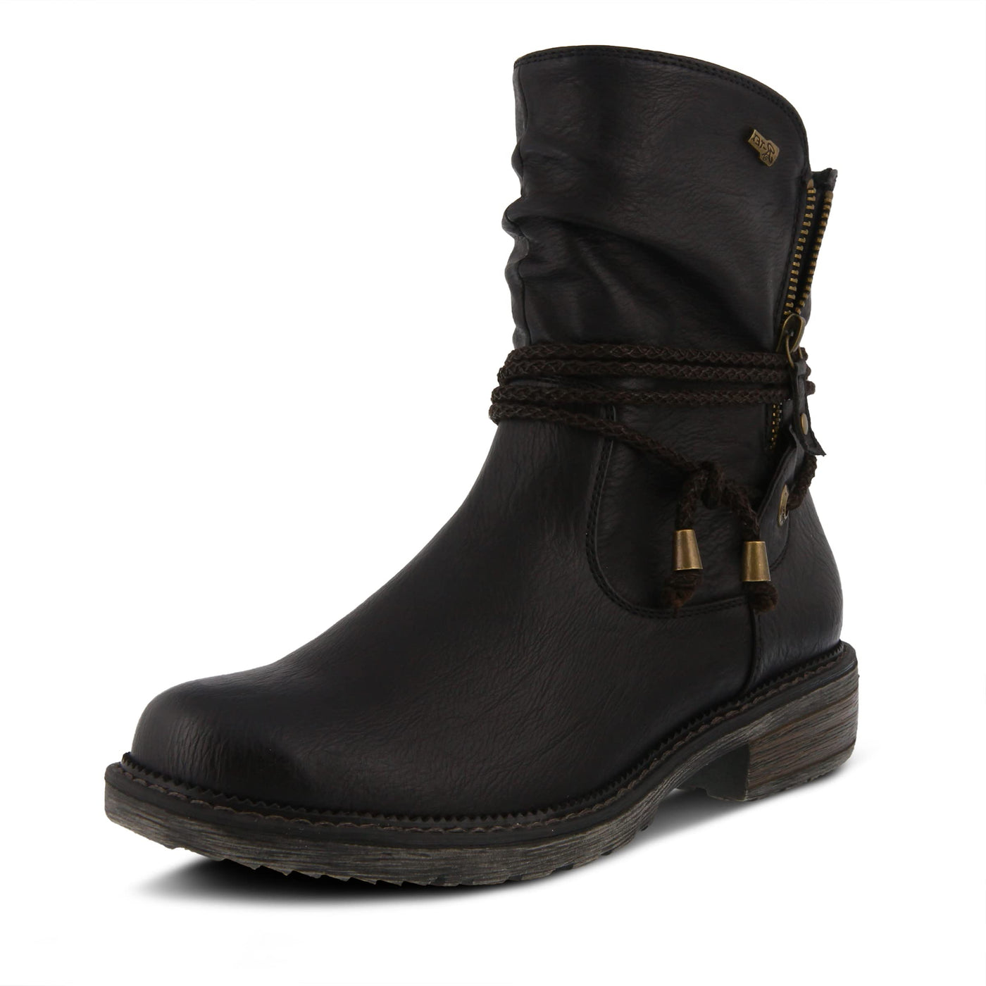 Spring Step Relife Kathie Mid-Calf Boots for Women - Waterproof Ladies Boots With Zipper Closure - Western Low Heel Ankle Boots for Women - Black EU 42/10.5-11