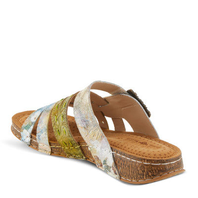 L'Artiste by Spring Step Women's Calamityjay Sandal, Olive Multi, 8.5