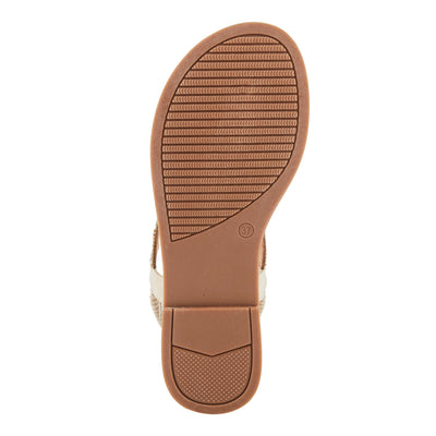 PATRIZIA Women's MEZZA Flat Sandals Soft Gold EU 40 / US 9