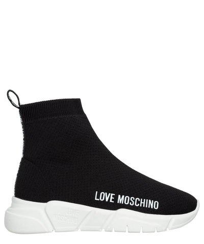 Love Moschino Women high-top Sneakers Black 8 US