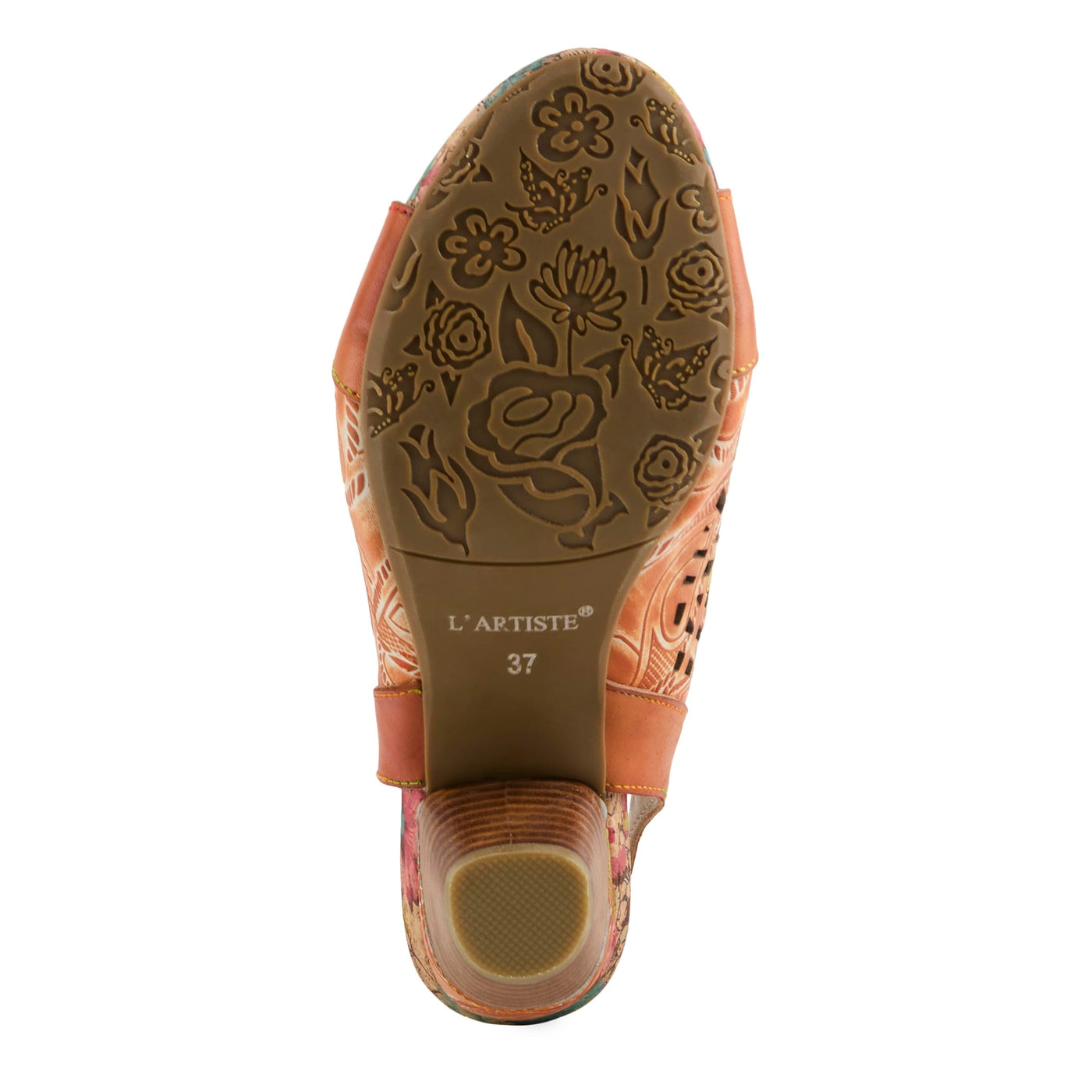 L'Artiste by Spring Step Women's Eclipsing Pump, Orange Multi, 8.5