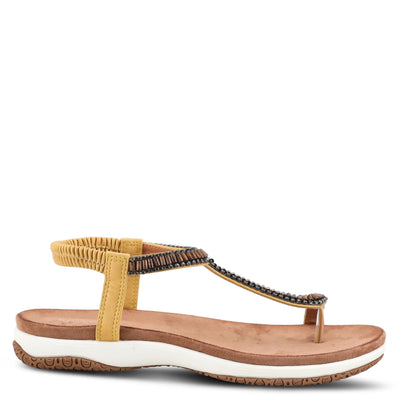 PATRIZIA Women's Kummi Thong Sandal Mustard EU 38 / US 7.5-8