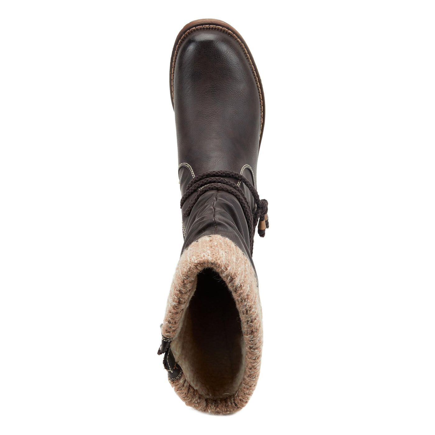 Spring Step Women's Mid Calf Boot, Dark Brown, 10.5-11