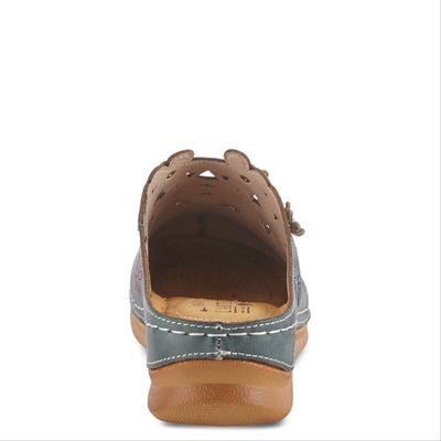 Spring Step L'Artiste Women's Augi Clog Blue Multi EU 37 / US 6.5-7
