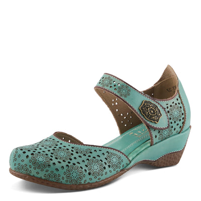 Spring Step L'Artiste Women's Americana Wedge Mary Jane Shoe Sky Blue EU 42 / US 10.5-11