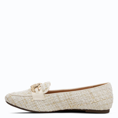 PATRIZIA Women's Boucle Slip-On ShoeOff White EU 38 / US 7.5-8