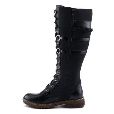 PATRIZIA Women's ALGERON Tall Boots with Sleek Design, Decorative Details, and Comfortable Fit Black EU 39 / US 8.5