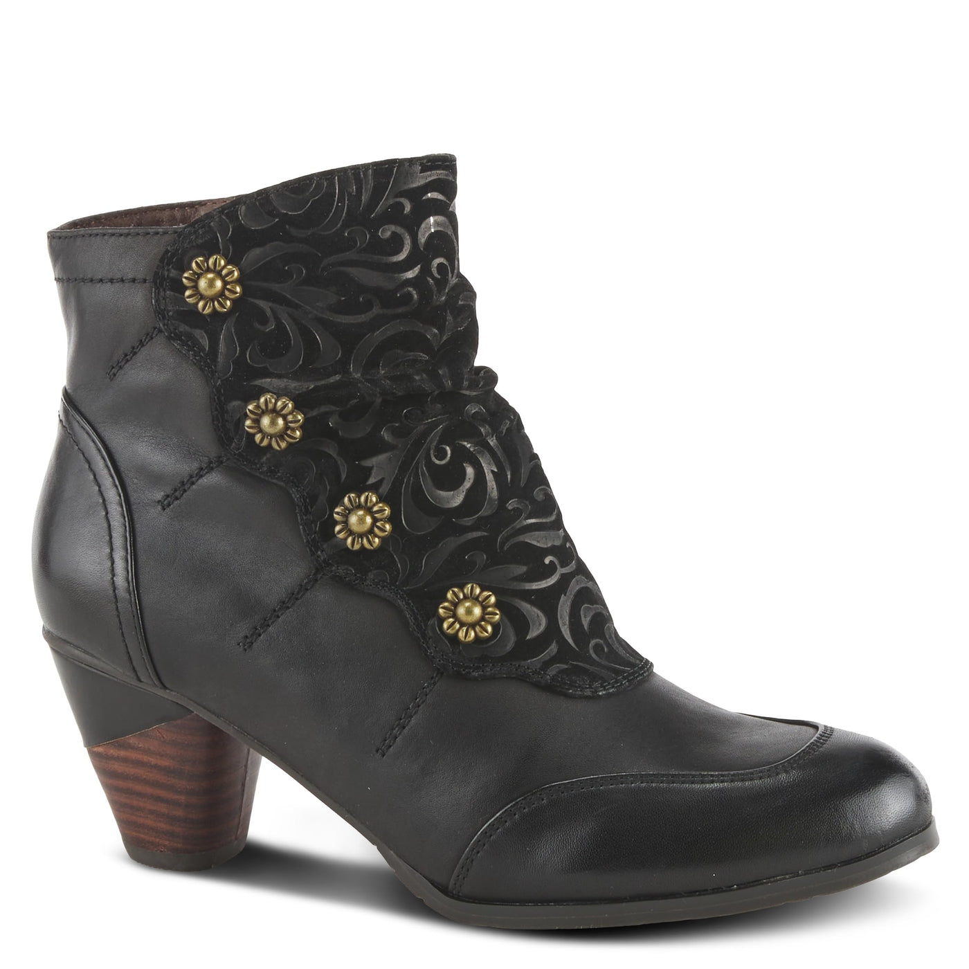 SPRING STEP L'ARTISTE Women's Belgard Ankle Bootie, Black, 41 EU/9.5-10 M US