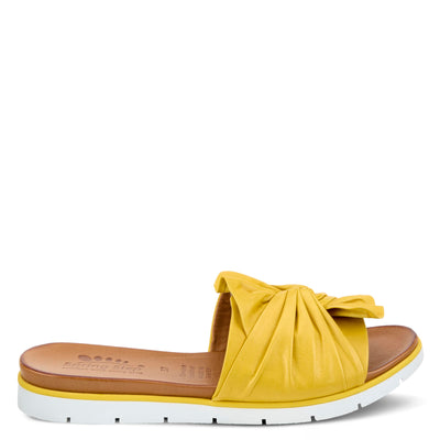 Spring Step Women's Lavona Sandal, Yellow, 5.5-6