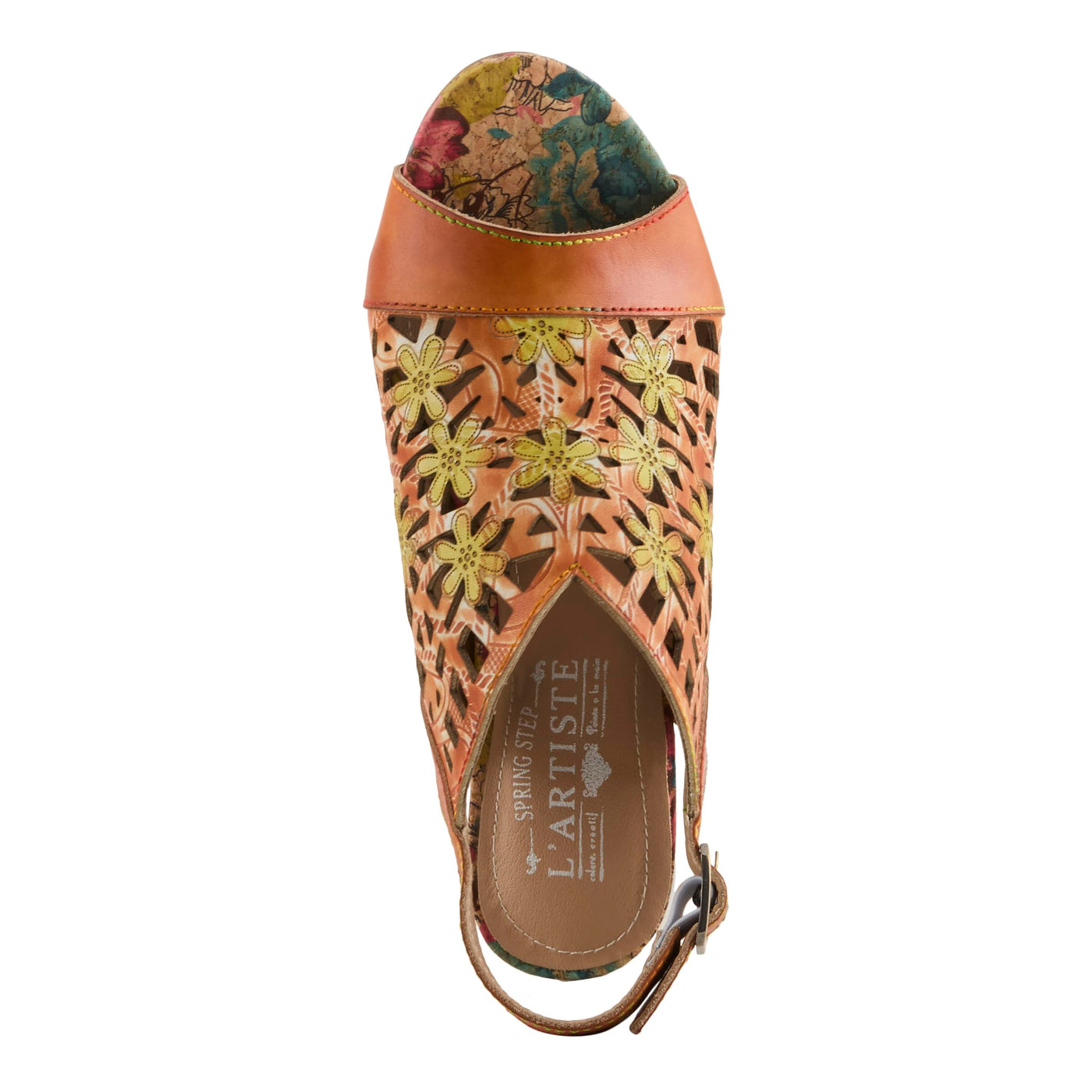L'Artiste by Spring Step Women's Eclipsing Pump, Orange Multi, 8.5