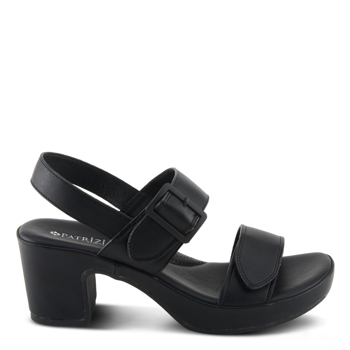 PATRIZIA Women's SANDLIN Slingback Heeled Sandals Black EU 42 / US 10.5-11