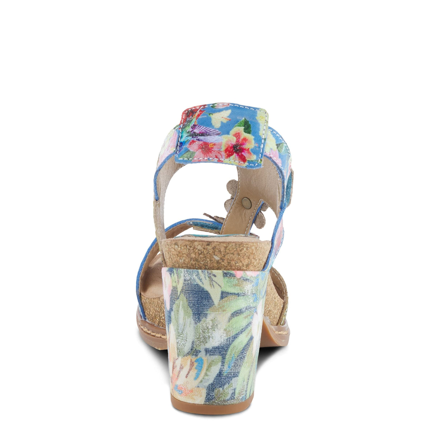 Spring Step L'Artiste Women's Guitarra Back Strap High Heel Sandal Blue Multi EU 42 / US 10.5-11