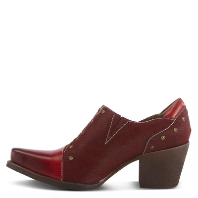 Spring Step L'Artiste Women's Empowerite Hair-On-Hide Shootie Red EU 37 / US 6.5-7