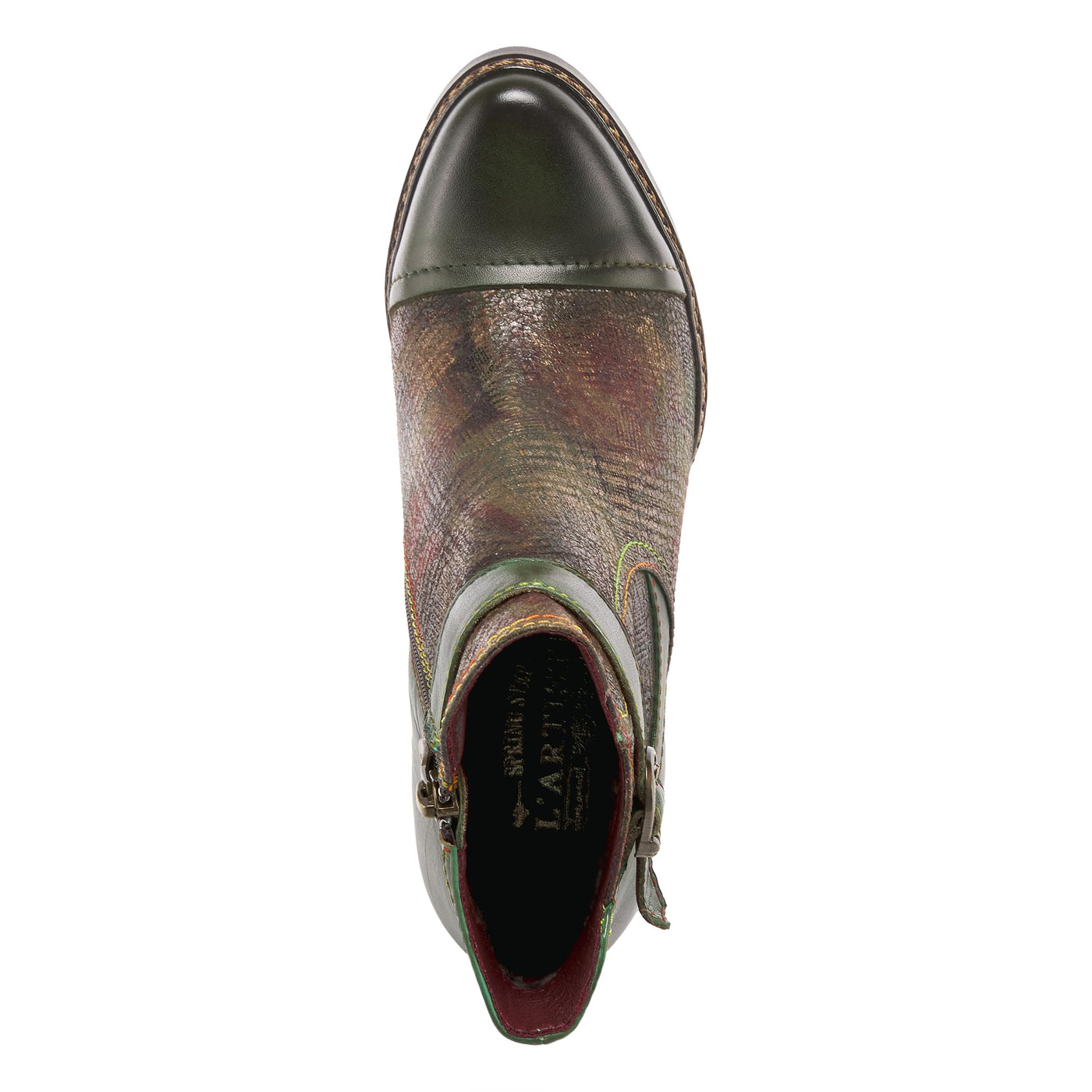Spring Step L'Artiste Women's Captivate Men'S Lace-Up Shoe Olive Multi EU 36 / US 5.5-6
