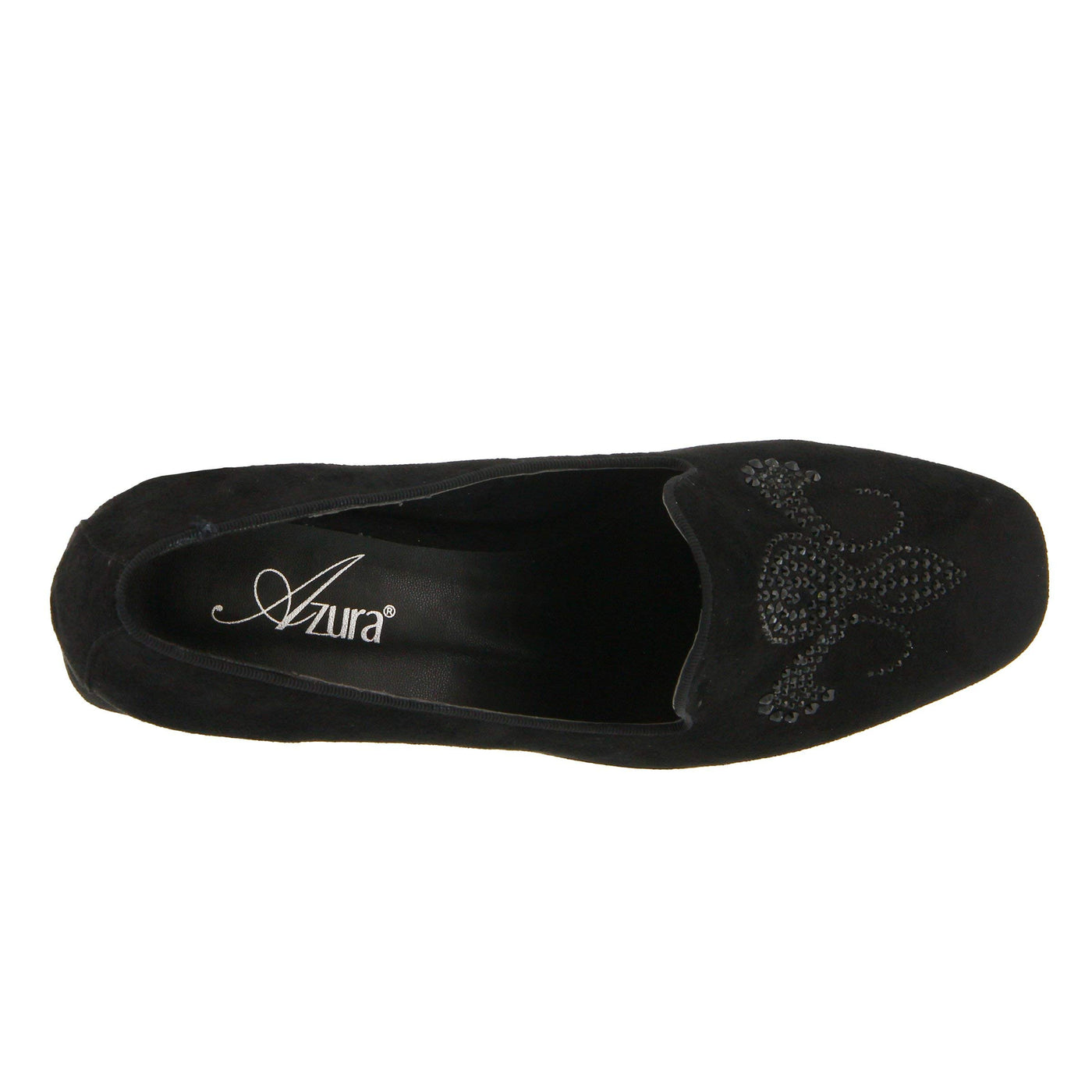 Azura by Spring Step Women's Fleurde Slip-On Loafer, Black, 36 EU/5.5-6 M US
