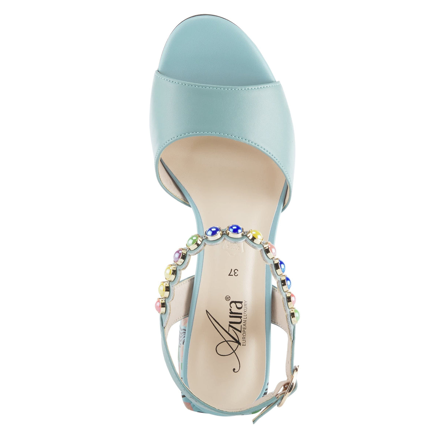 Azura Women's Legendary Slingback Sandal Blue EU 37 / US 6.5-7